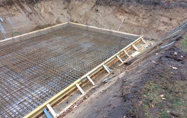 Bewehrung Fundamentplatte - Foto: Rempen