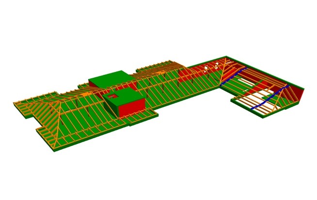 Allplan-3D-Modell Dachgeschoss - Grafik: 2BPlan